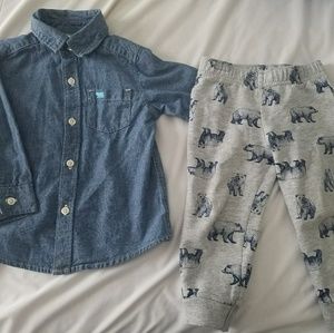 Carter's 2 Piece Bear Set 18months
